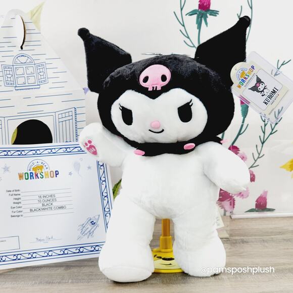 Build A Bear Sanrio KUROMI Hello Kitty Sleeper Birth Certificate Cub Condo Plush - Picture 5 of 16